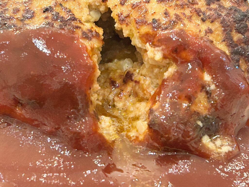 ハンバーグの断面