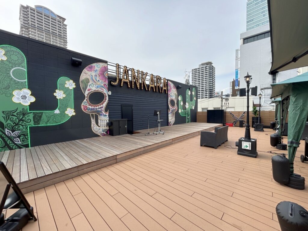 BBQ会場のステージ