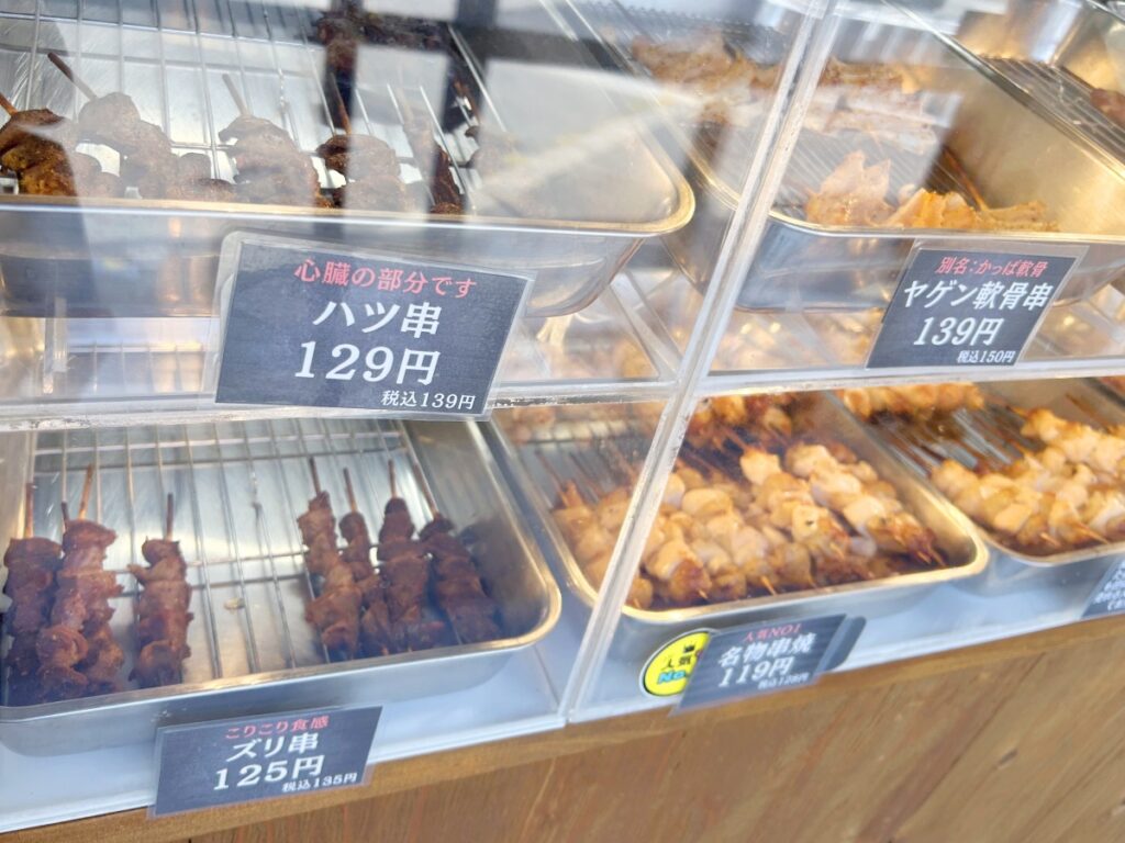 売り場の焼鳥