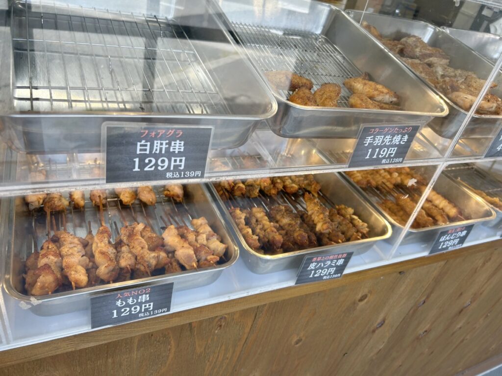 売り場の焼鳥