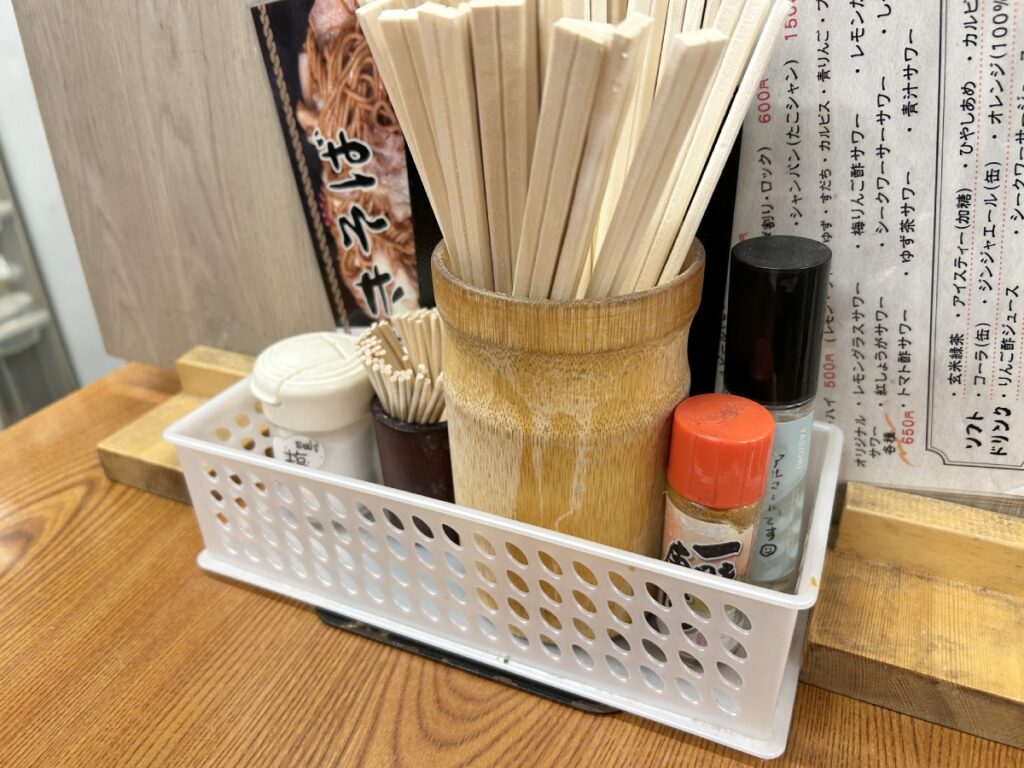 卓上の調味料