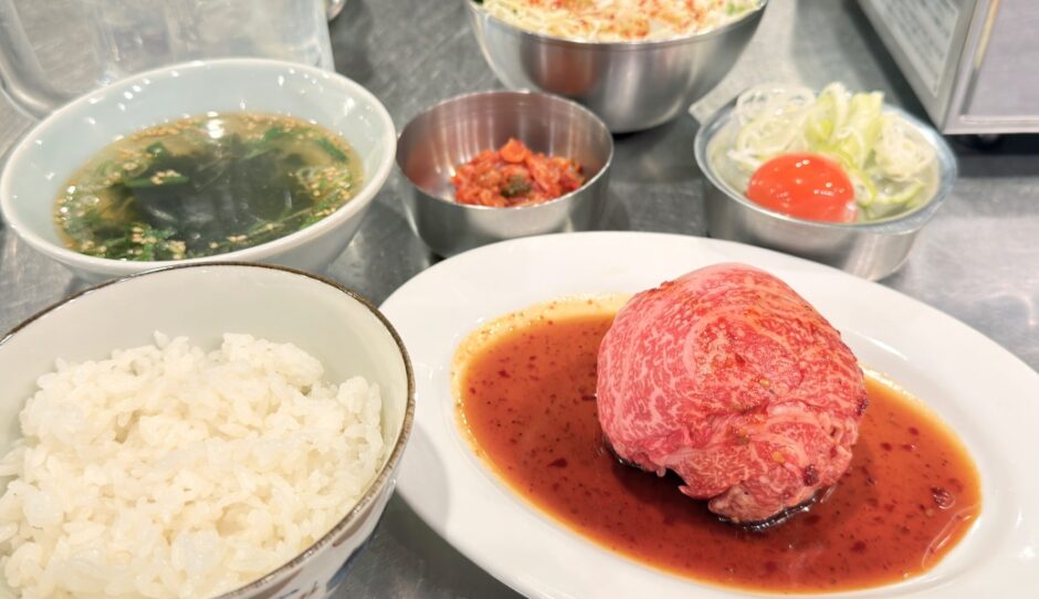 肉五郎レアロース定食