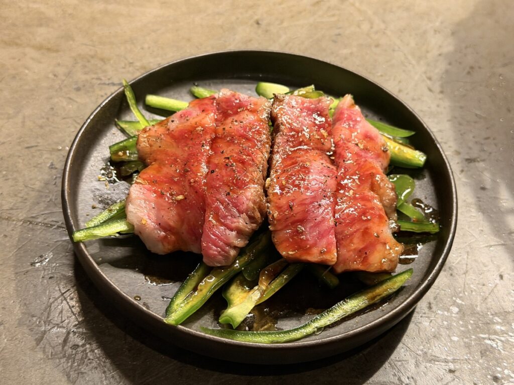 焼いたサーロイン
