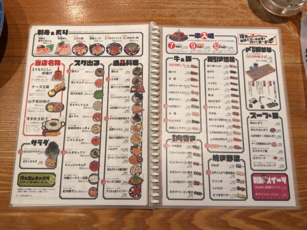 メニュー