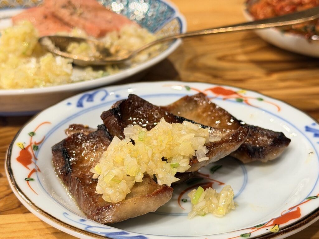 ネギダレを乗せたねぎたん