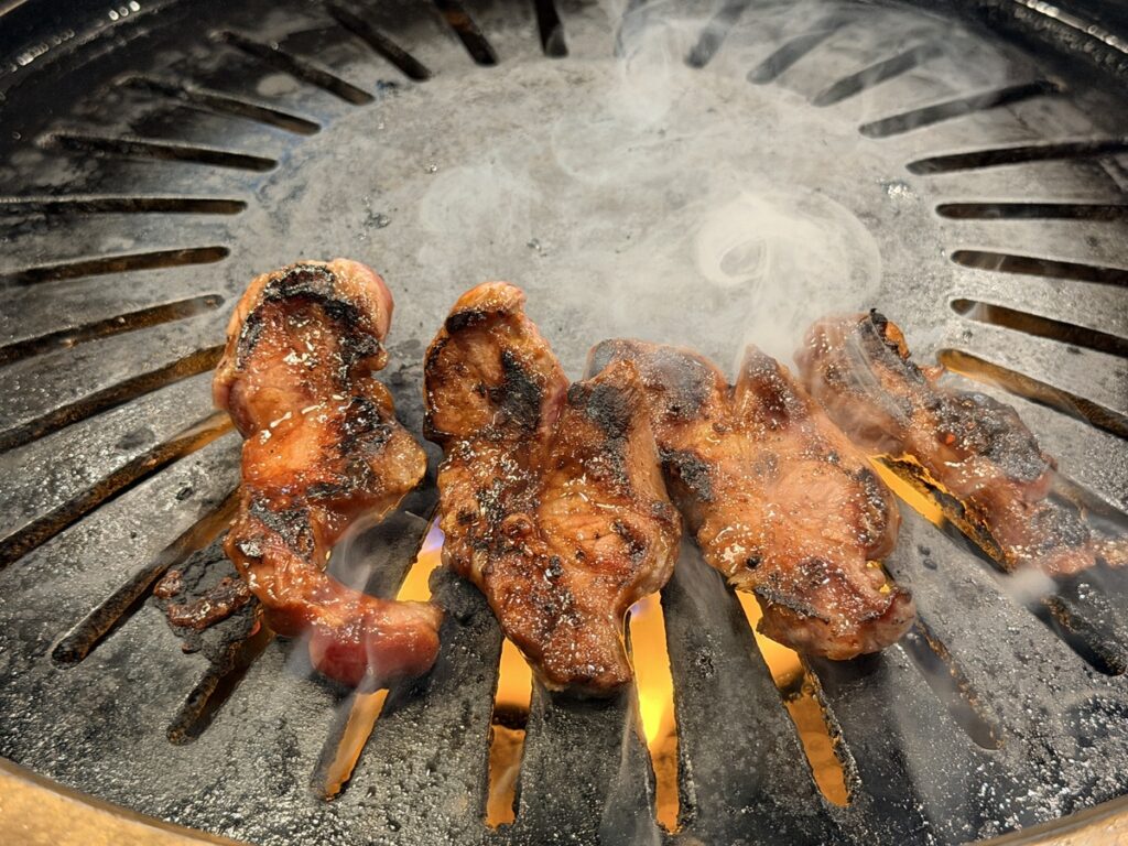 焼いた味噌タンカルビ