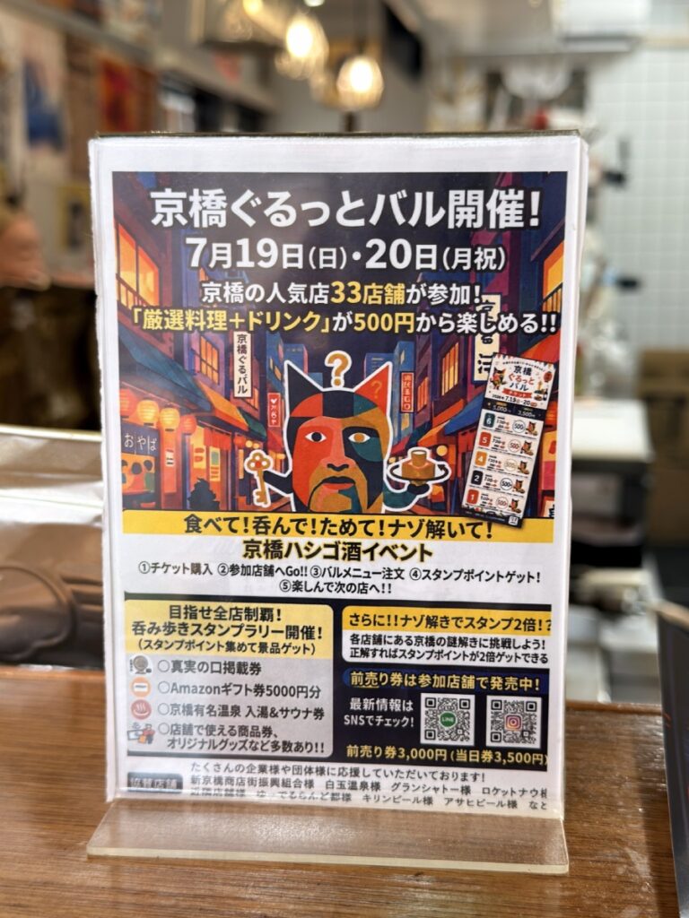 京橋ぐるっとバルのイベント詳細