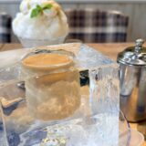 氷コーヒーとミルク味のかき氷