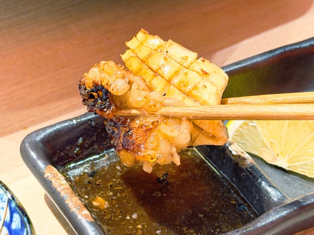 焼いたホルモン2種